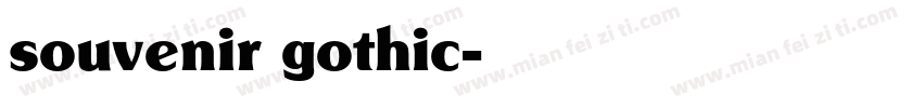 souvenir gothic字体转换